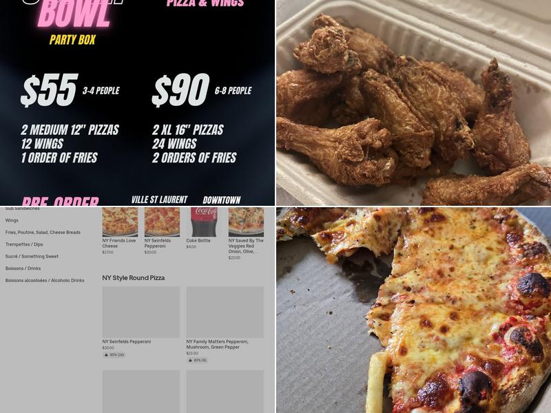 Hang Time Pizza Ville St Laurent Menu