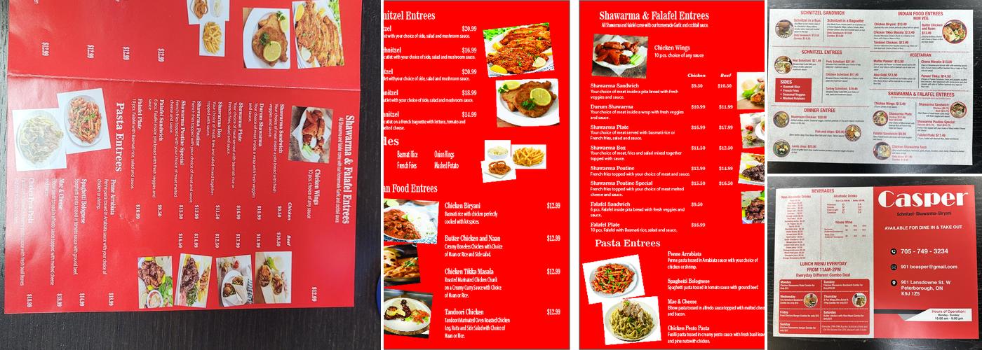 Casper Menu