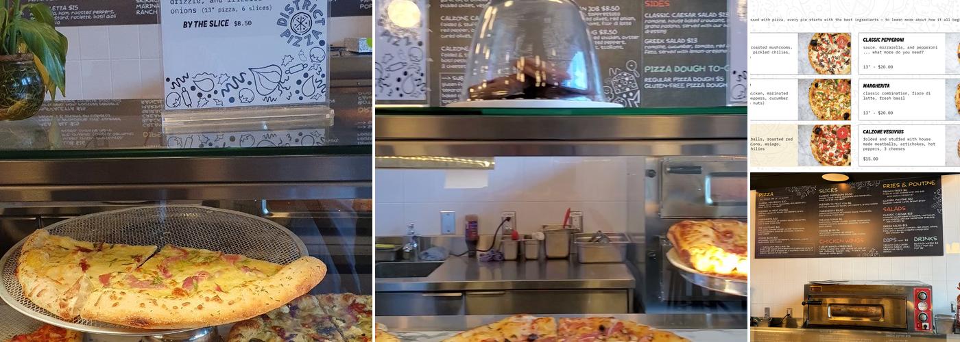 District Pizza Menu