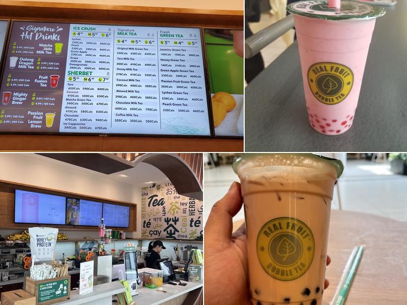 Real Fruit Bubble Tea Menu