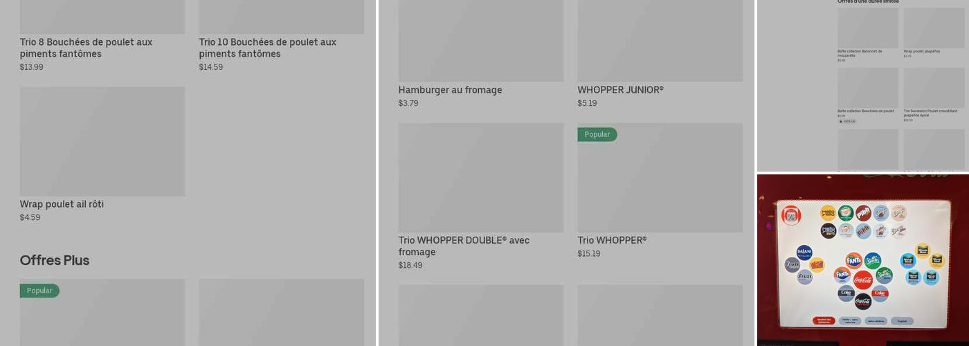 Burger King Menu