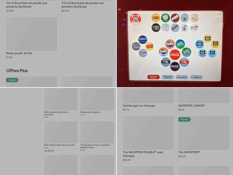 Burger King Menu