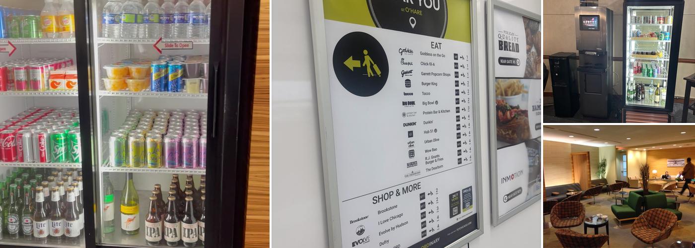 Swissport Lounge chicago Menu