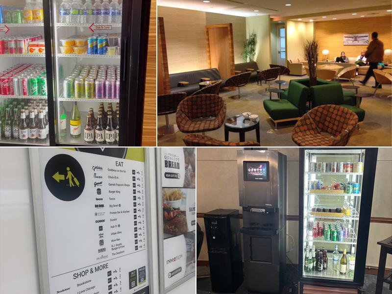 Swissport Lounge chicago Menu