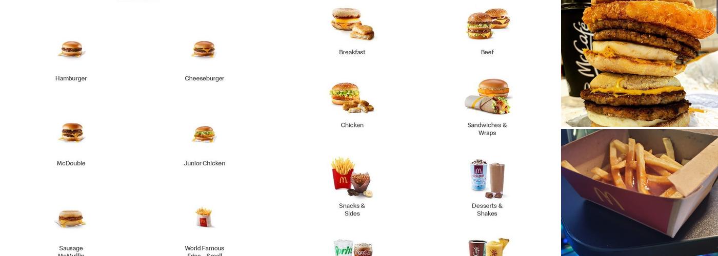 McDonald's Menu