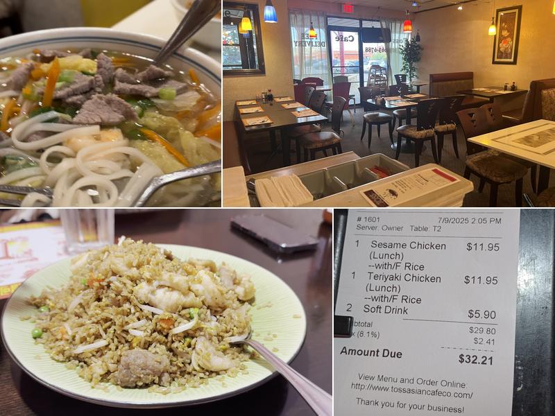 Toss Asian cafe Menu