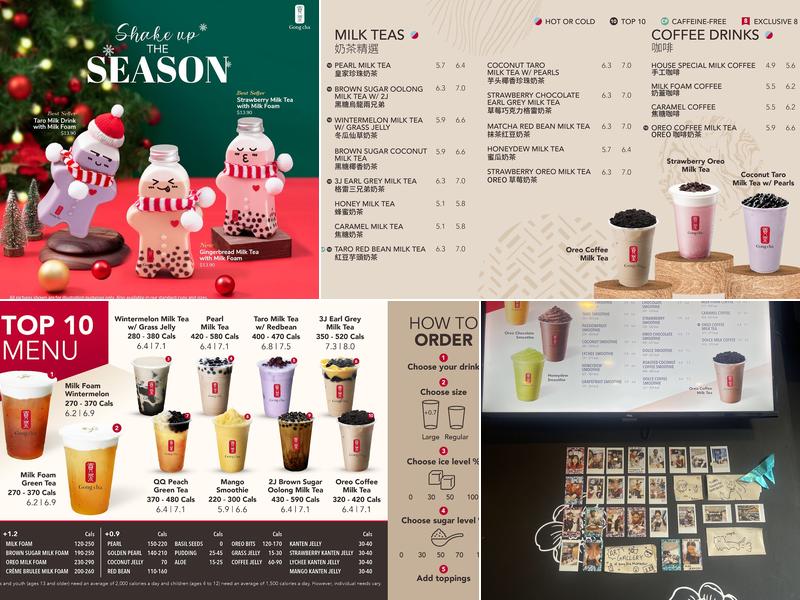 Gong Cha (Mcmaster) Menu