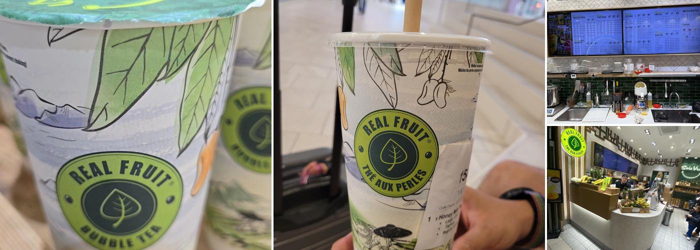 Real Fruit Bubble Tea Menu