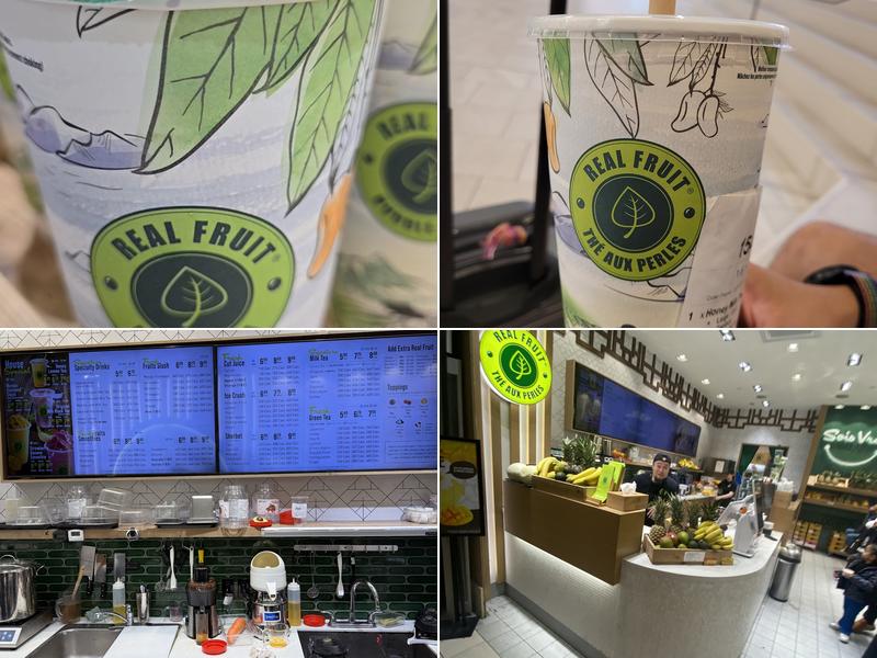 Real Fruit Bubble Tea Menu