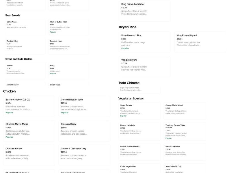 TimeOut Eats & Treats Menu