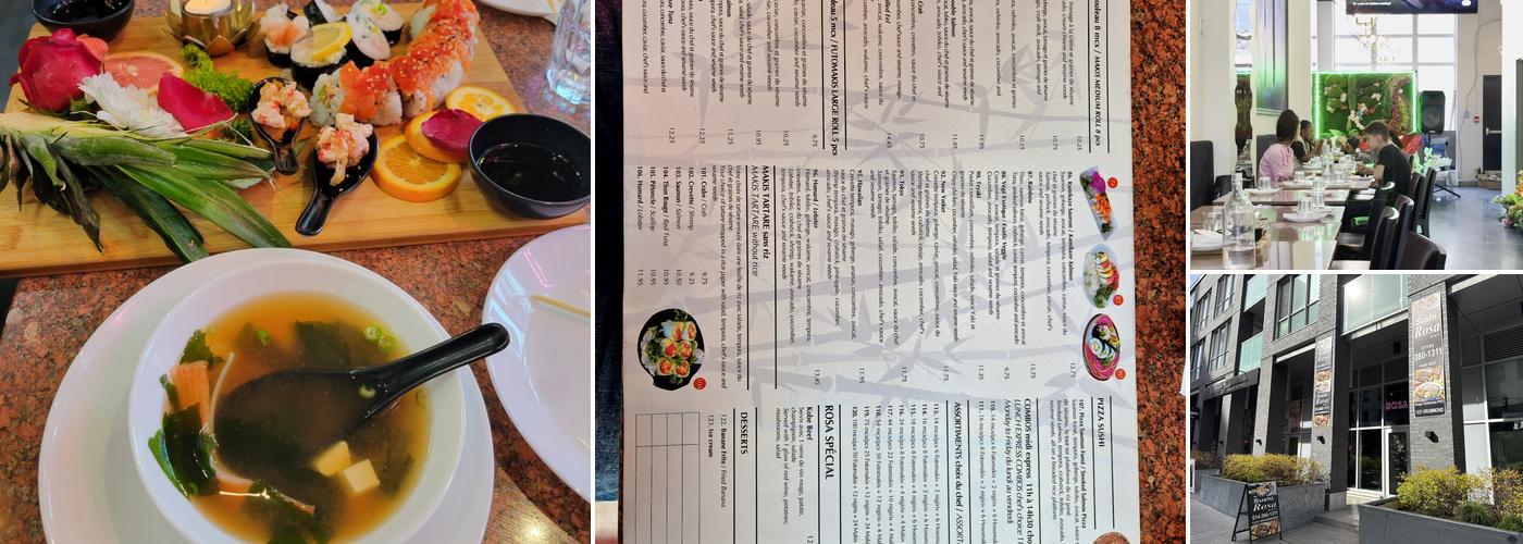 Sushi Rosa Menu