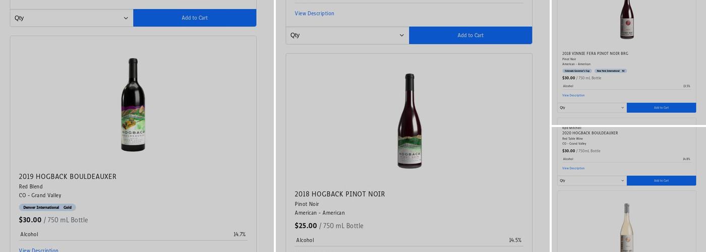 Vinnie Fera Winery Menu