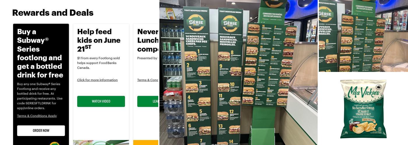 Subway Menu
