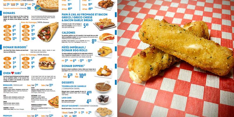 Greco Pizza Menu