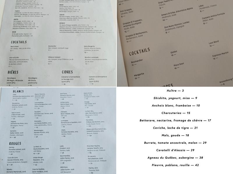 Boxermans Menu