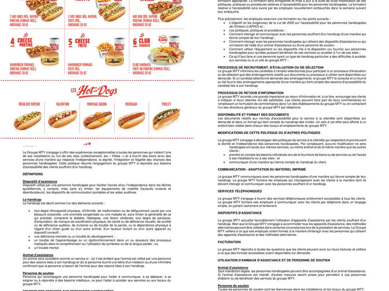 Valentine Menu