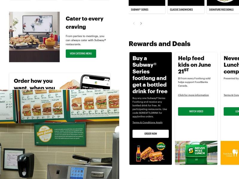 Subway Menu