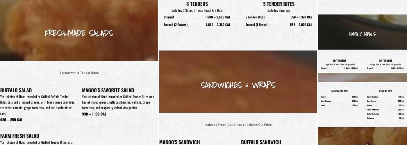 Huey Magoo's Chicken Tenders - Warner Robins Menu