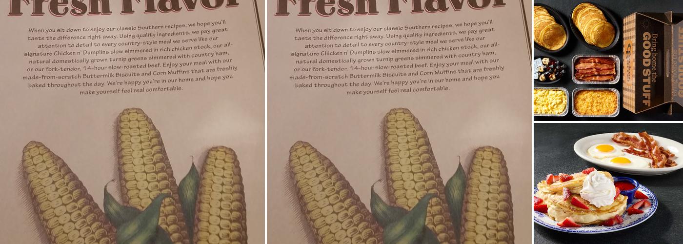 Cracker Barrel Old Country Store Menu