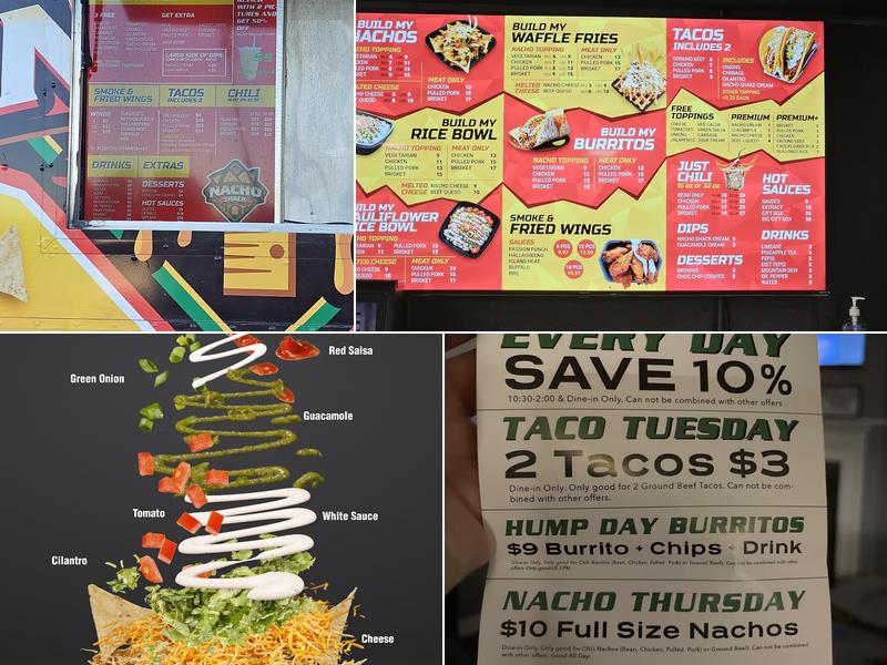 Nacho Shack Menu