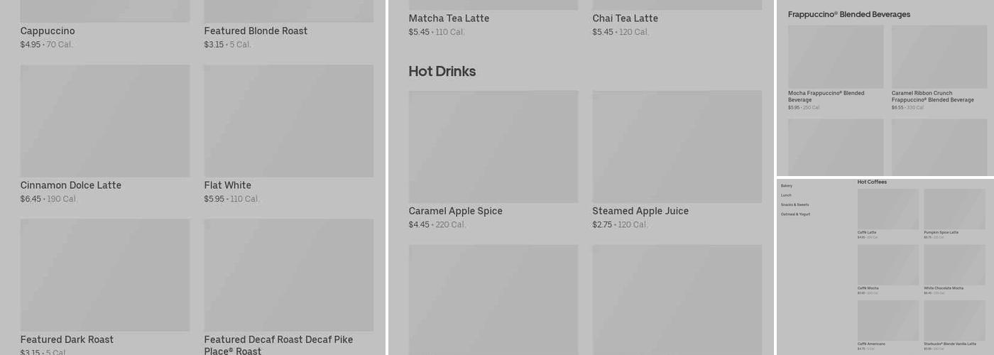 Starbucks Menu