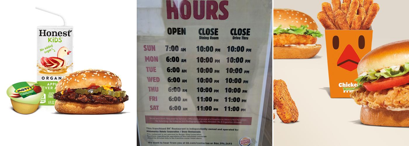 Burger King Menu