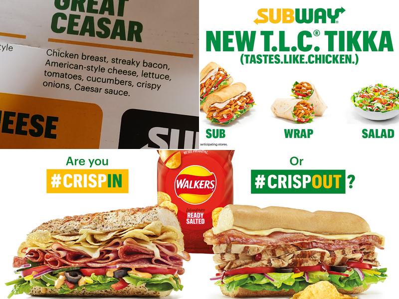 Subway Menu