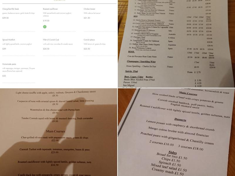 The Golden Ball Menu