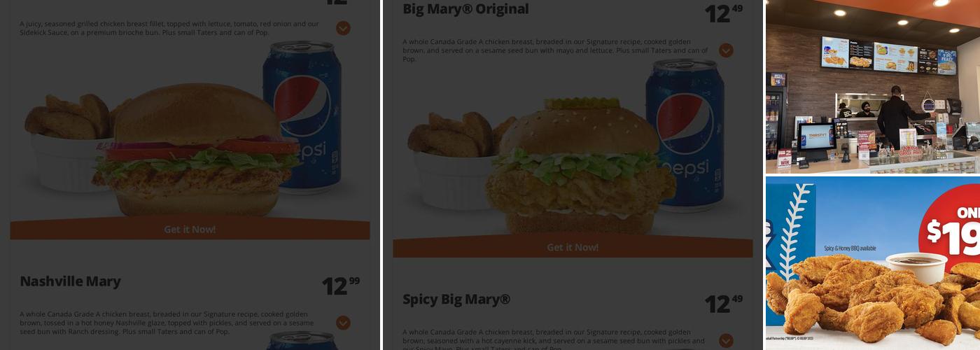 Mary Brown's Chicken Menu