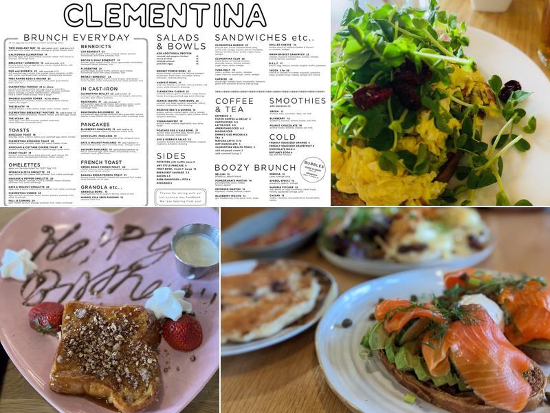 Clementina Menu