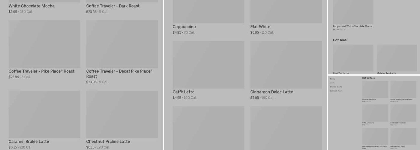 Starbucks Menu