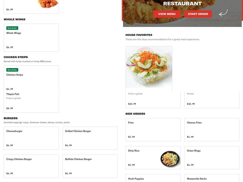 America’s Best Wings Halal Restaurant Menu