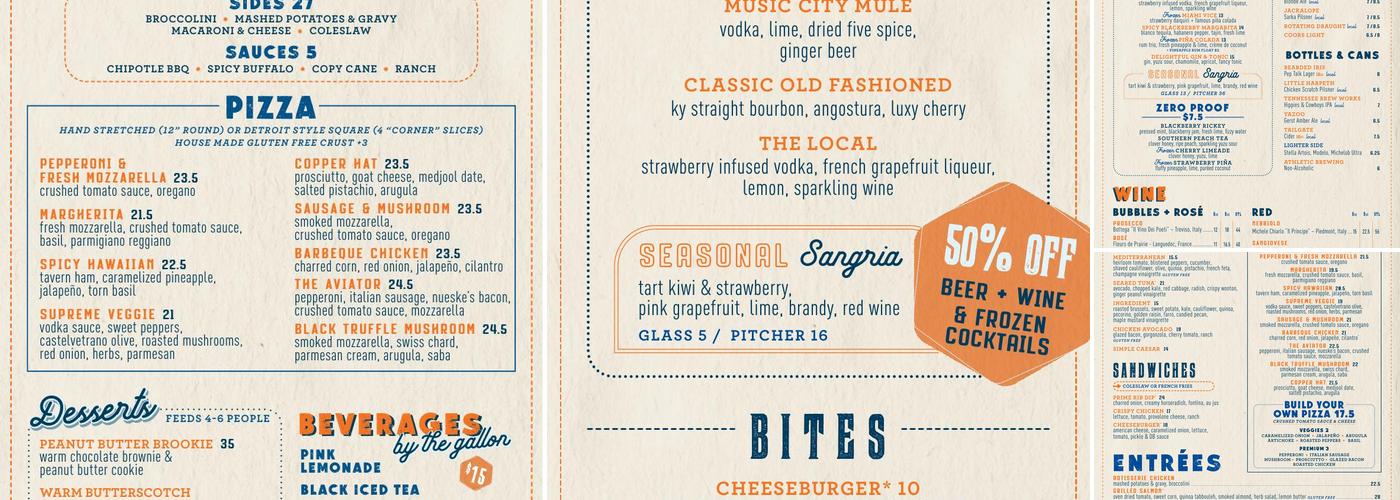 Doughbird Menu