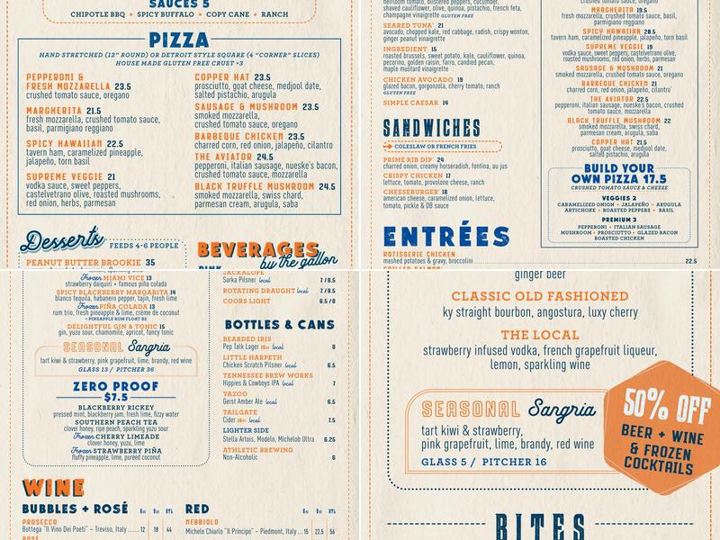 Doughbird Menu