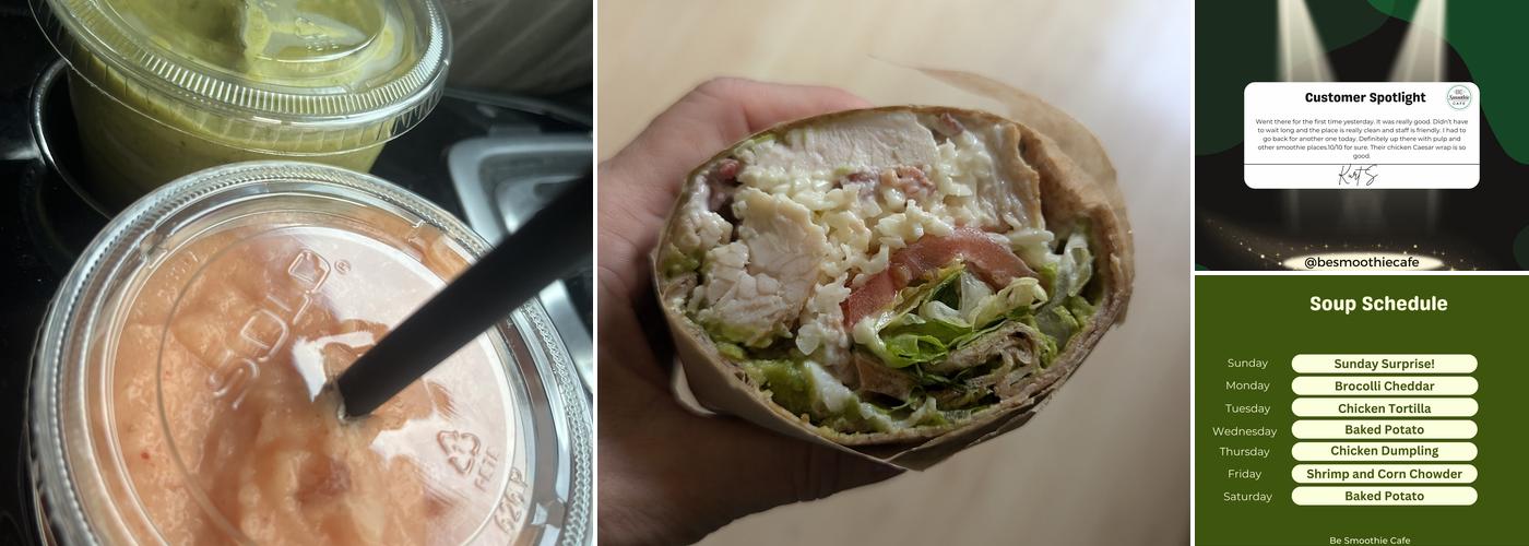 Be Smoothie Cafe Menu