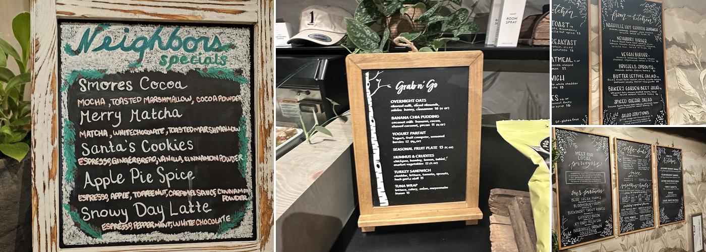 Neighbors Menu