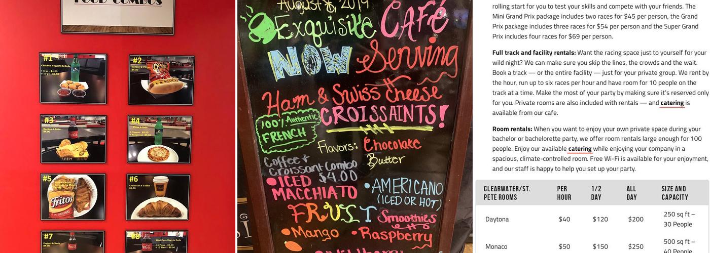 Exquisite Cafe LLC Menu