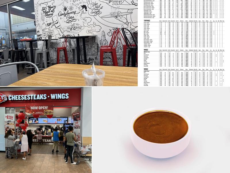 Charleys Cheesesteaks and Wings Menu