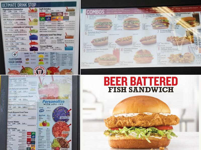 Sonic Drive-In Menu