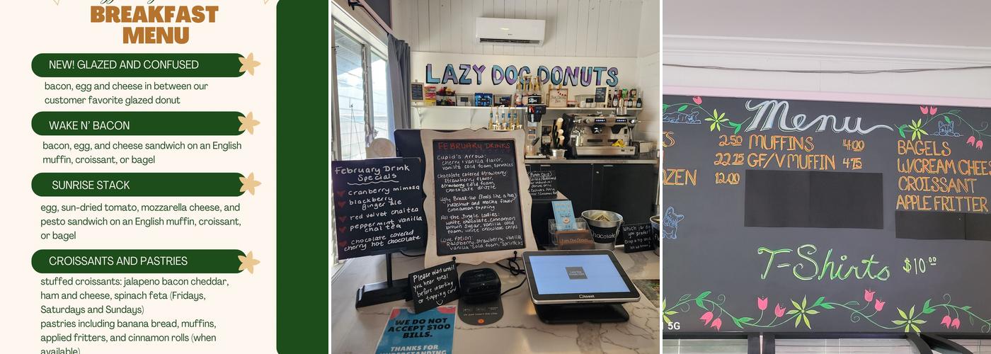 Lazy Dog Donuts Menu