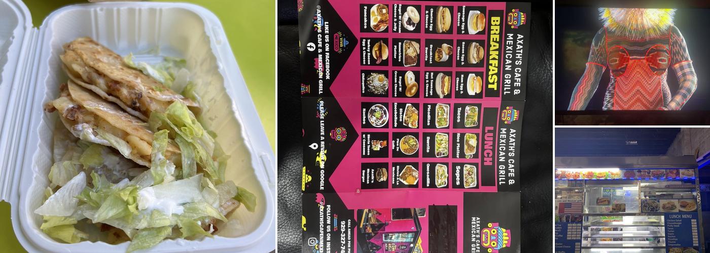 Axath’s Cafe & Mexican Grill Menu