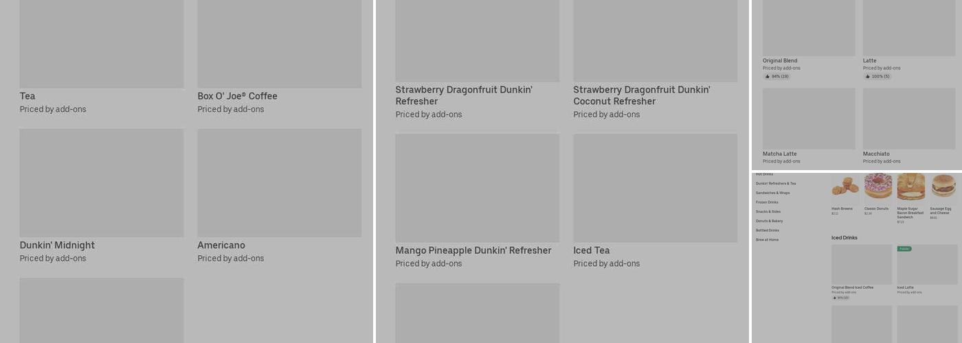 Dunkin' Menu