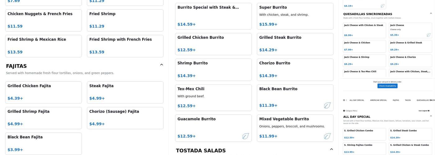 Lin's Yummy Taco Menu