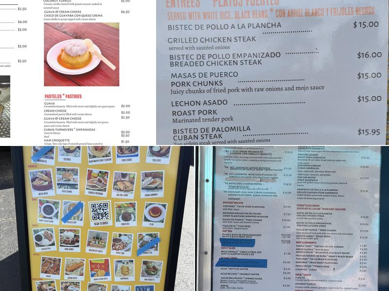Guajiro Menu