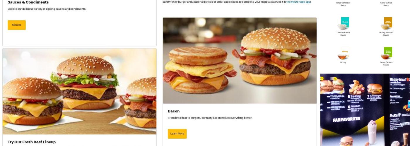 McDonald's Menu