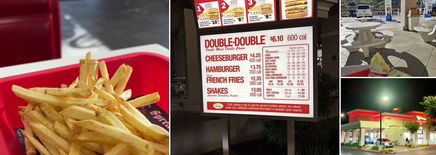 In-N-Out Burger Menu