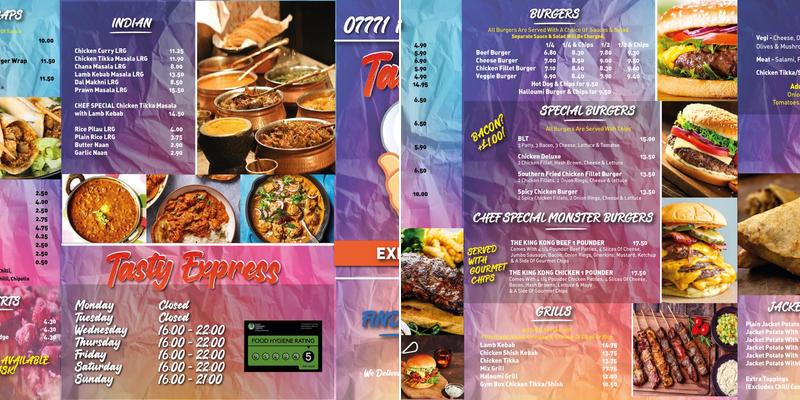 Tasty Express Menu