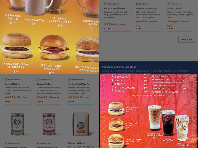 Compass Coffee Menu
