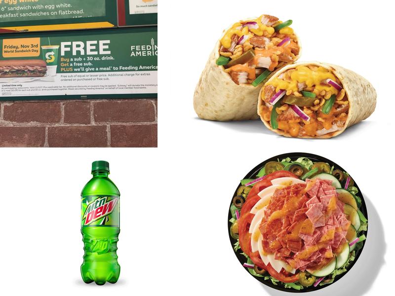 Subway Menu