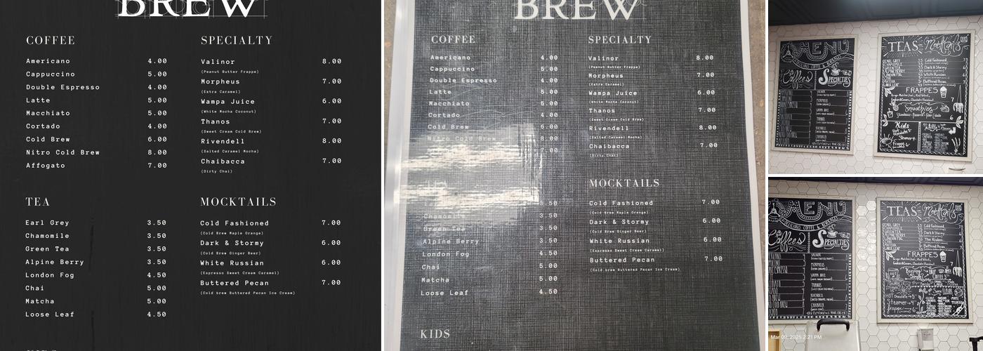 Trilogy Brew Menu